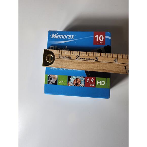 MEMOREX Formatted 3.5" Computer Floppy Diskettes HD 1.4MB set of 10 Sealed Pack - Picture 6 of 7